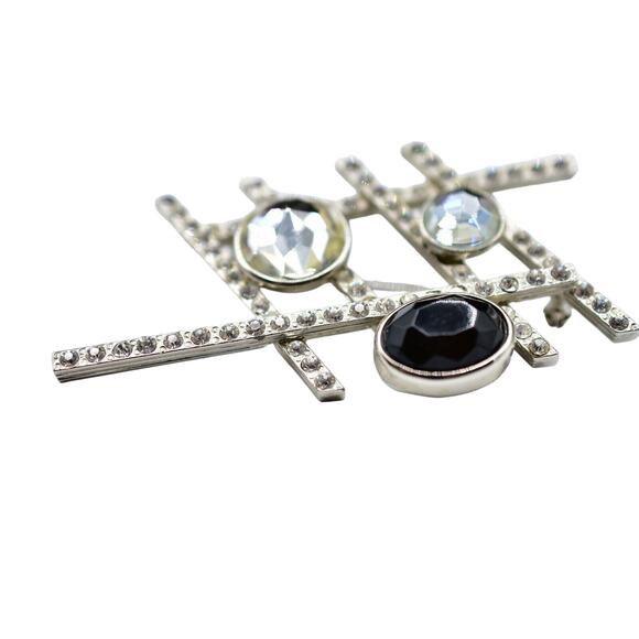 Jean Louis Scherrer Cabochon Pin Brooch JLS Modern Contemporary Designer Bin4 - Picture 5 of 12